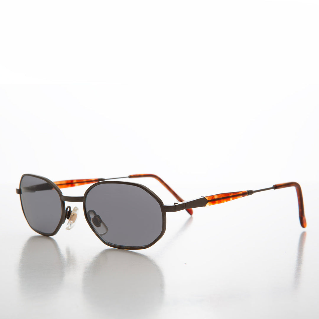 90s Geometric Oval Metal Sunglasses - Molloy
