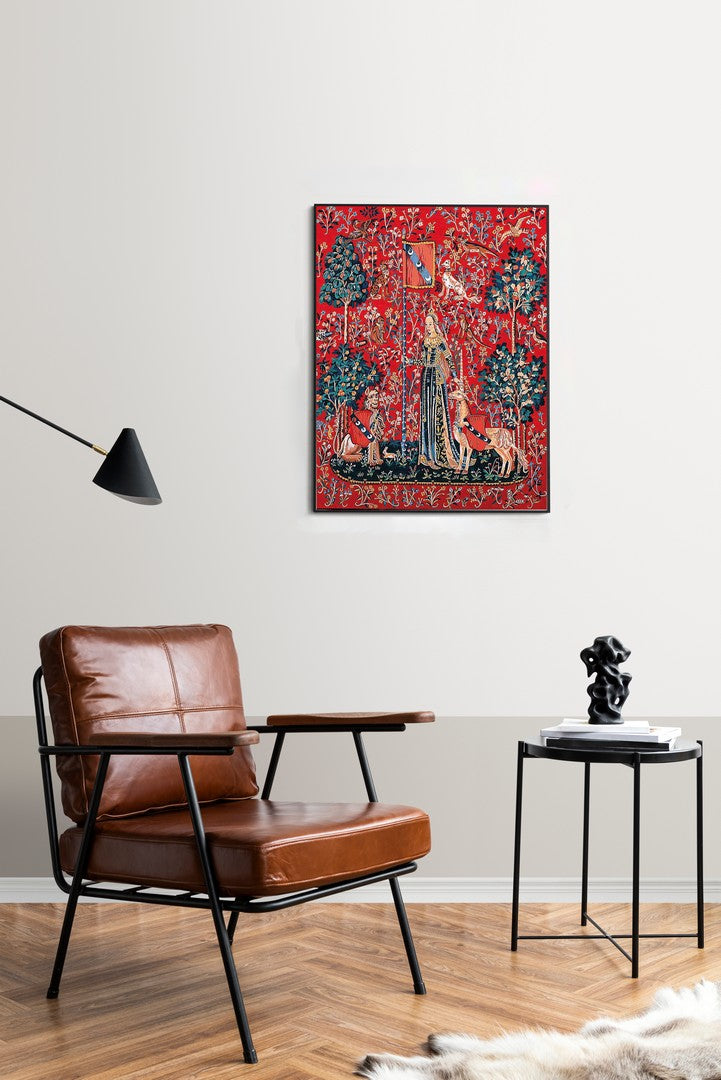 Needlepoint canvas for halfstitch without yarn Can.Seul Lady With A Unicorn MRC1432205 Margot de Paris Printed Tapestry Canvas