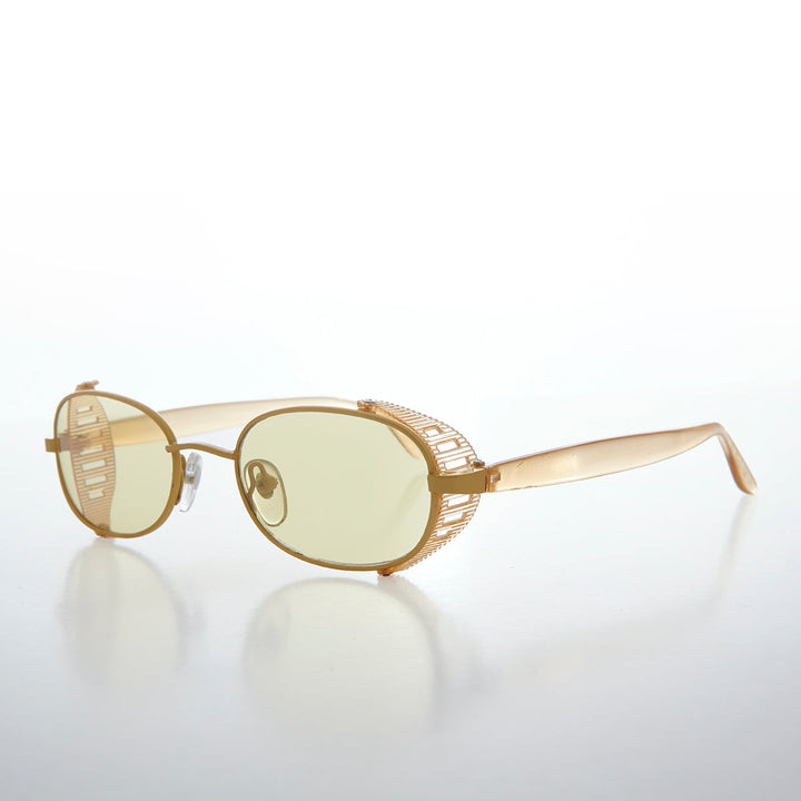 Cyber Punk Oval Vintage Sunglass - Mystery