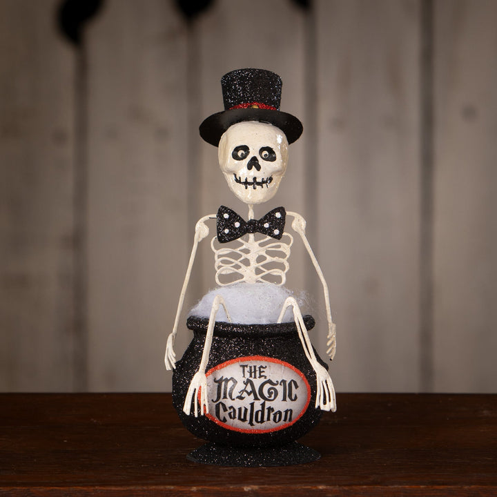 Magic Cauldron Skeleton by Bethany Lowe Designs, halloween decor