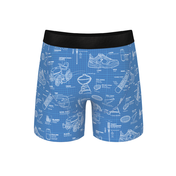 The Man With A Plan | Blueprint Ball Hammock® Pouch Underwear With Fly