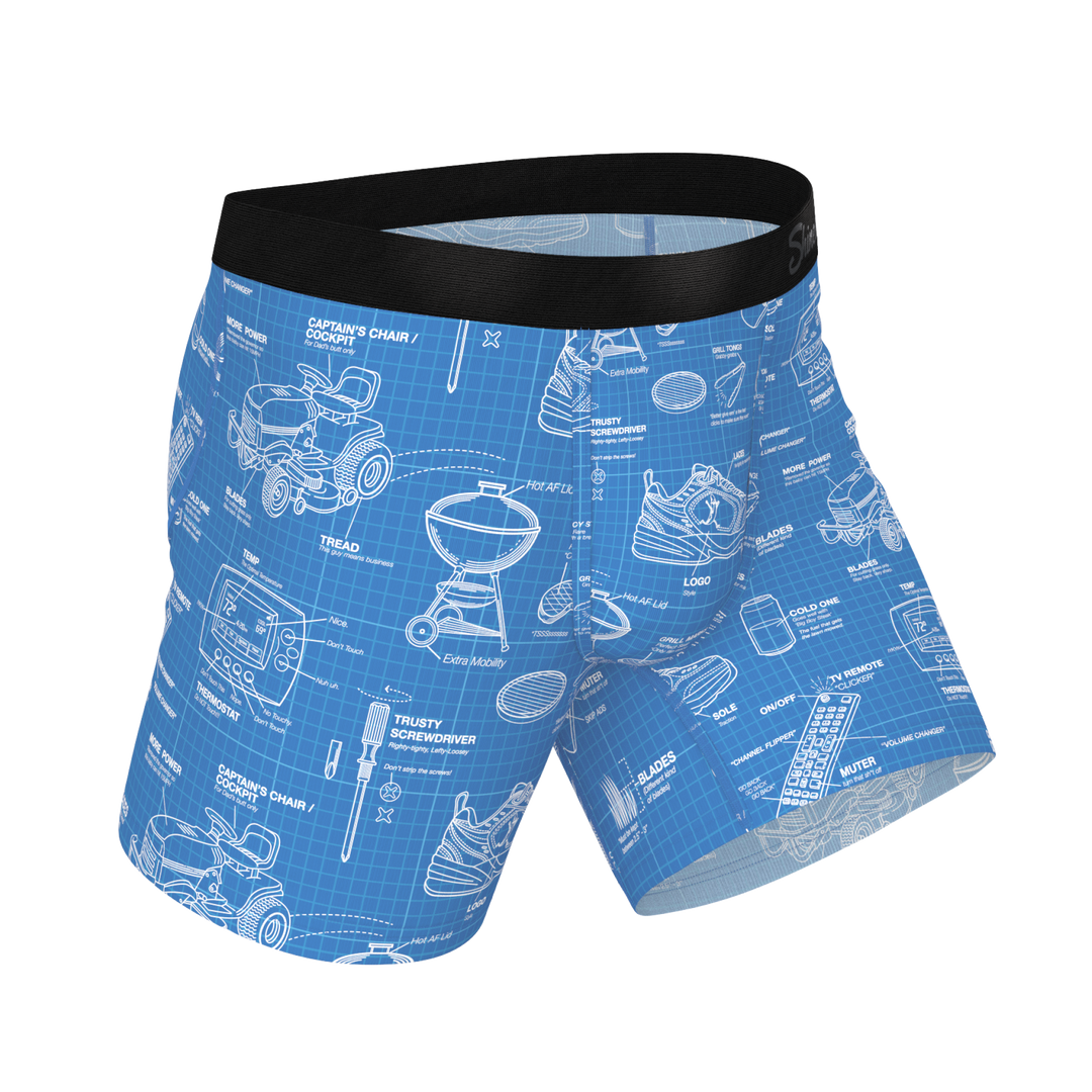 The Man With A Plan | Blueprint Ball Hammock® Pouch Underwear