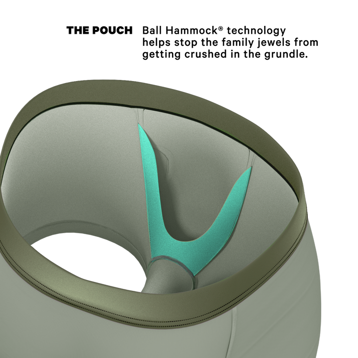 The Manzanilla | Olive Green Ball Hammock® Pouch Trunks Underwear