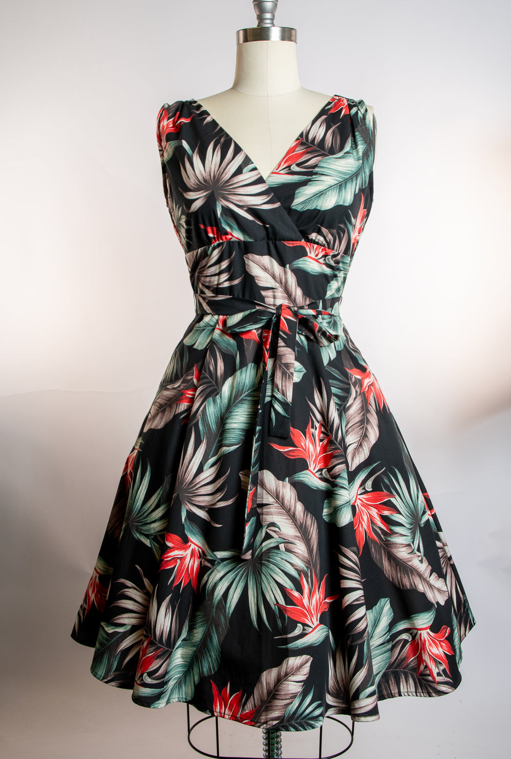 Marie Dress - Bird of Paradise, Black