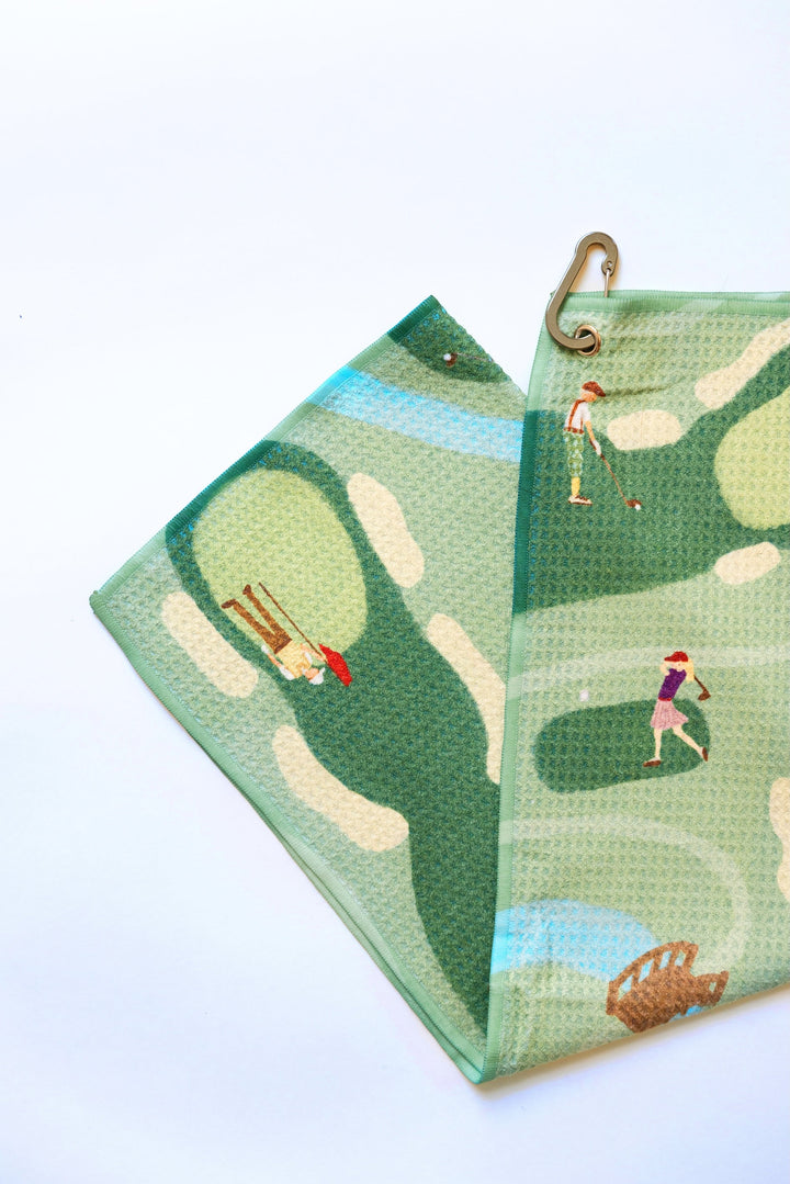Golf Scene Towel | Match South x Claire Nilan