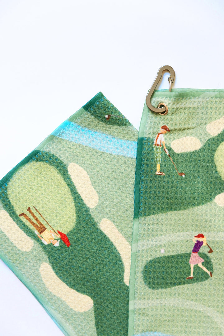 Golf Scene Towel | Match South x Claire Nilan