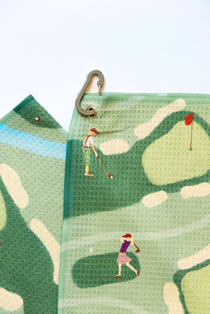 Golf Scene Towel | Match South x Claire Nilan