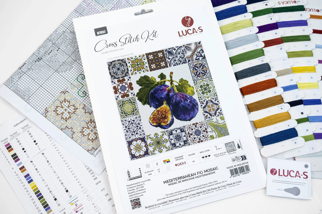 Mediterranean Fig Mosaic B7057L Counted Cross-Stitch Kit