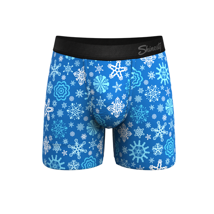 The Melt In Your Mouth | Glow In The Dark Naughty Snowflakes Ball Hammock® Pouch Underwear