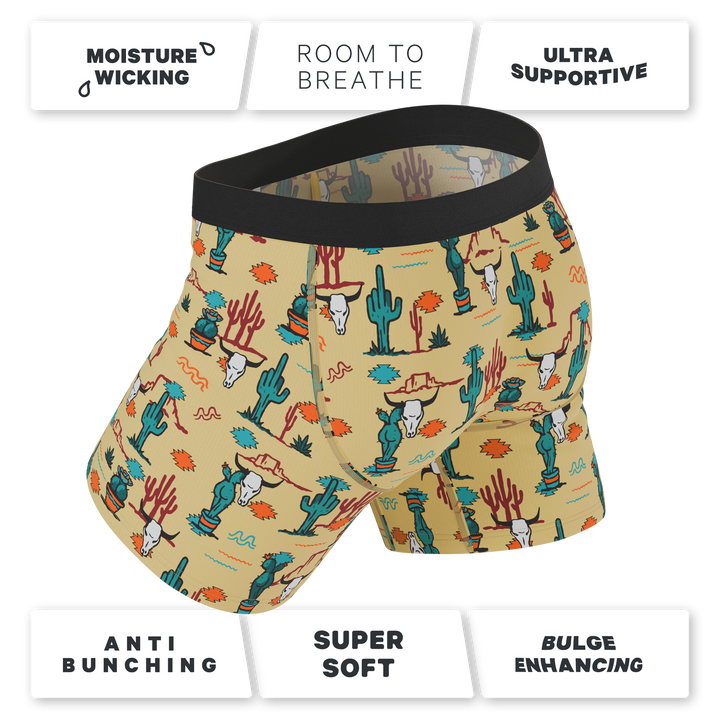 The Mirage | Western Cactus Ball Hammock® Pouch Underwear With Fly