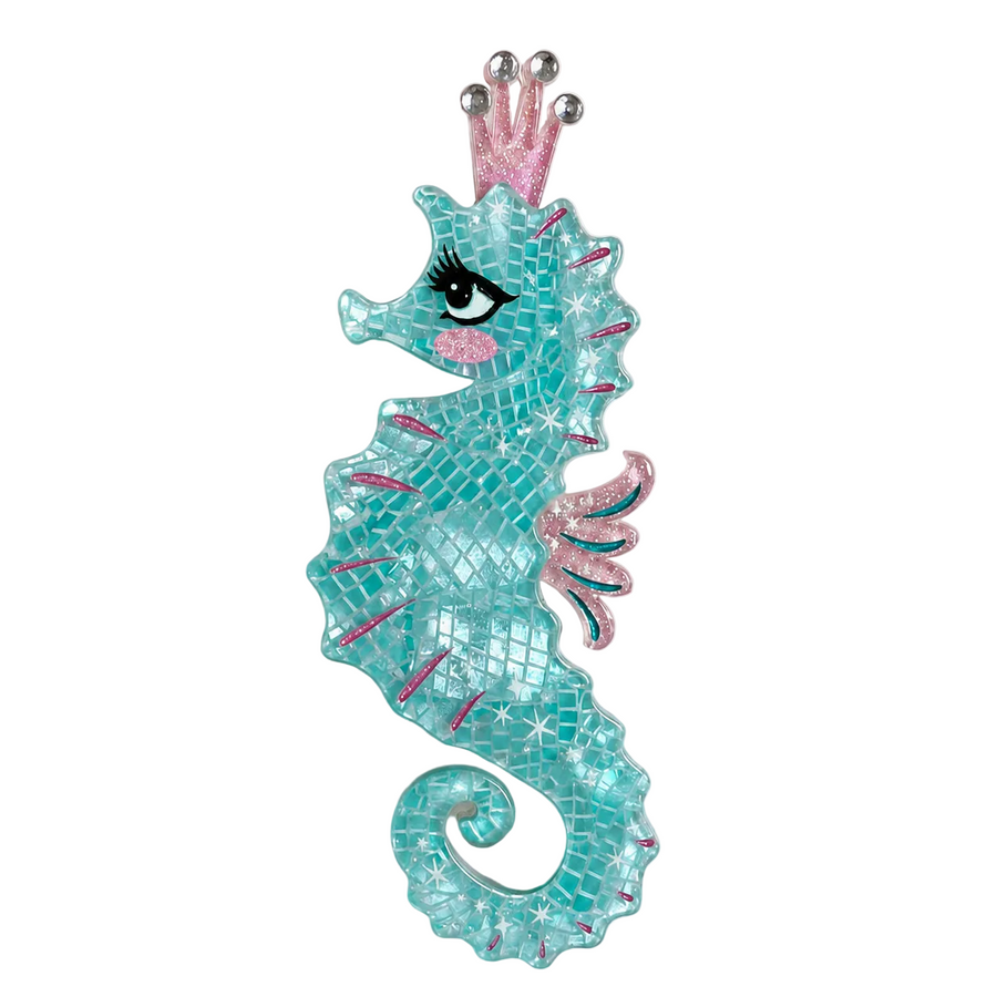 Starla the Seahorse Siren Brooch by Miss Fluff x Lipstick and Chrome