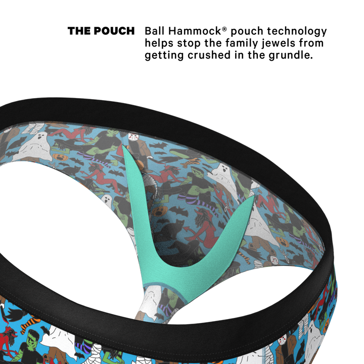 The Monster Smash | Halloween Characters Ball Hammock® Pouch Underwear Briefs