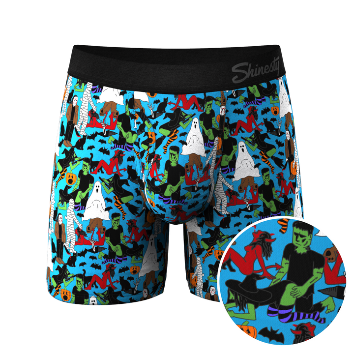 The Monster Smash | Halloween Ball Hammock® Boxers With Fly