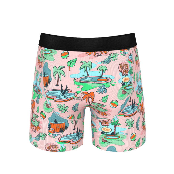 The Motel Hotel | Palm Springs Tropical Ball Hammock® Pouch Underwear With Fly