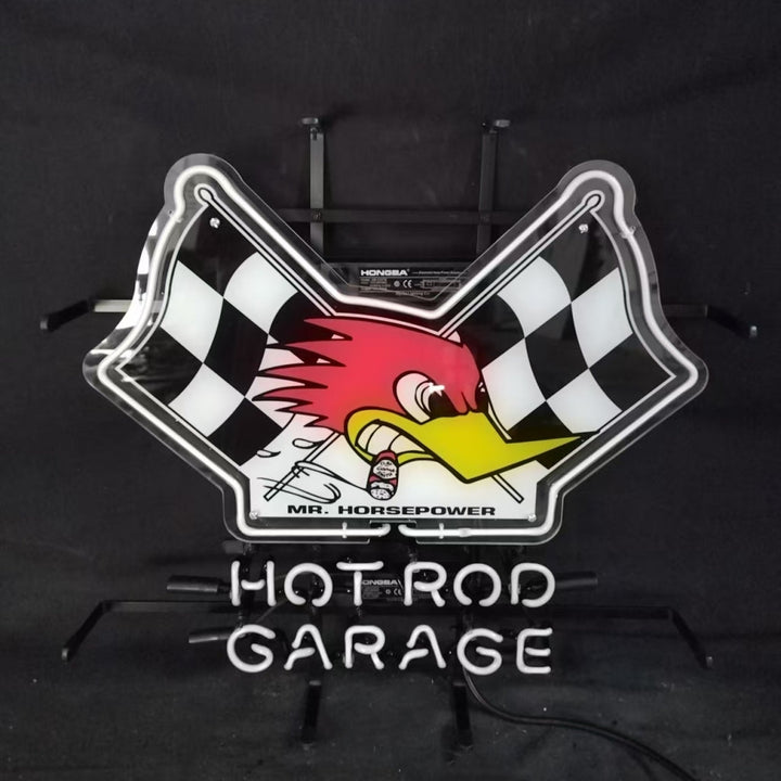 Mr Horsepower Hot Rod Garage Neon Sign