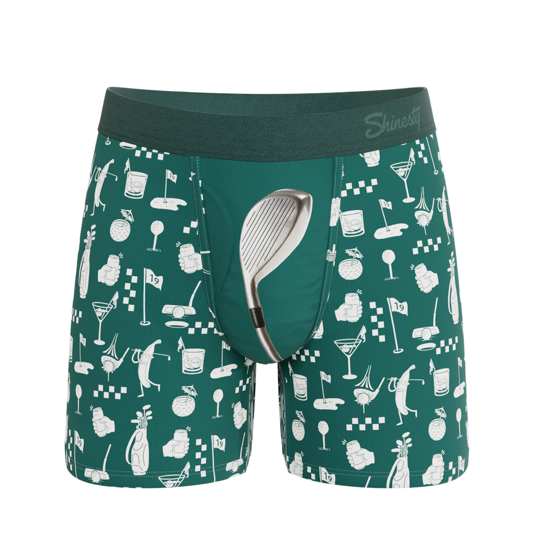 The Mulligan | Green Golf Ball Hammock® Pouch Underwear With Fly