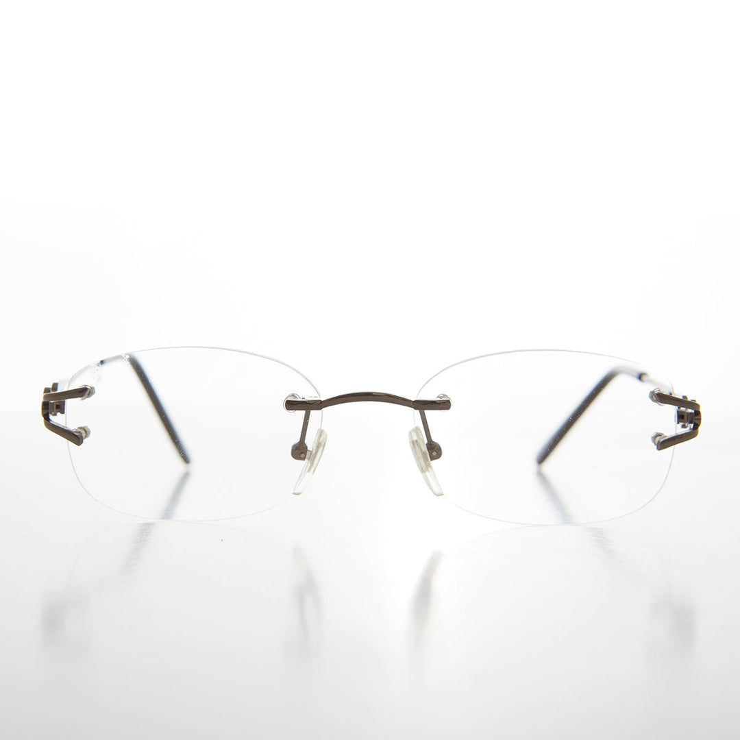 Rimless Readers with Metal Temples - Nicky