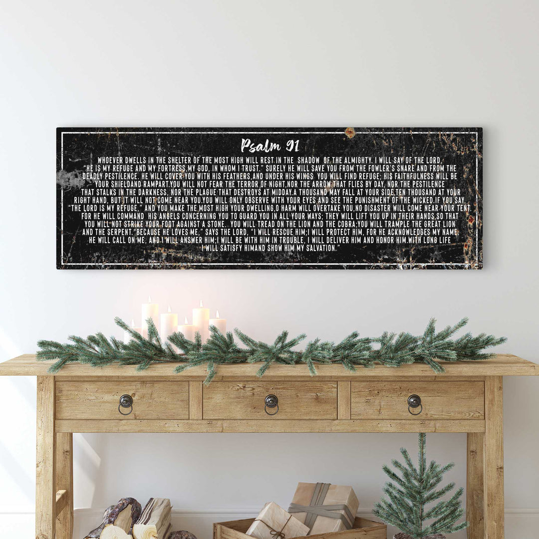 Psalm 91 - He Is My Refuge Sign II