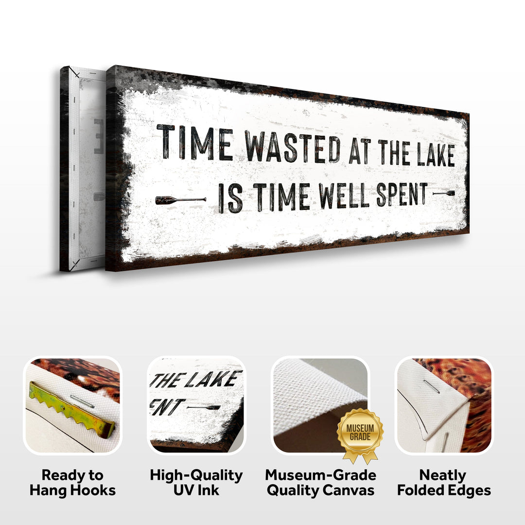 Time At The Lake Sign