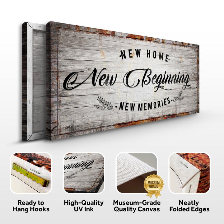 New Home, New Beginning Sign