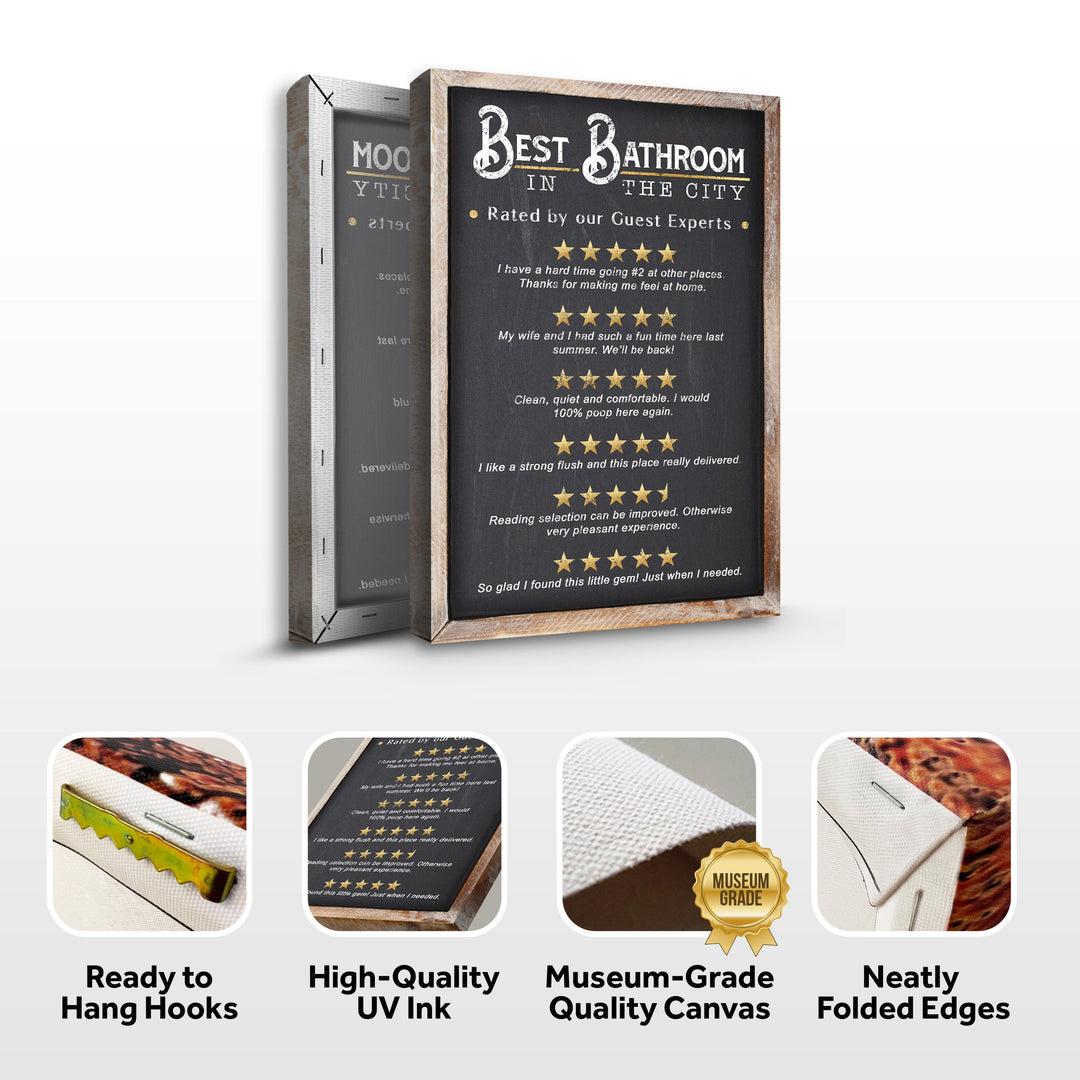 Best Bathroom In The City Sign II