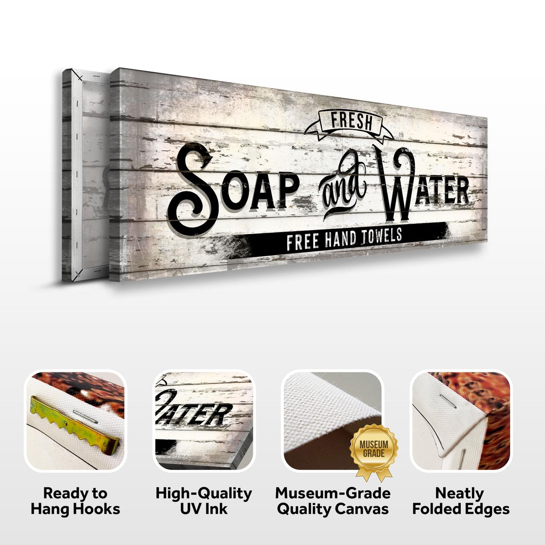 Fresh Soap And Water Family Bathroom Sign