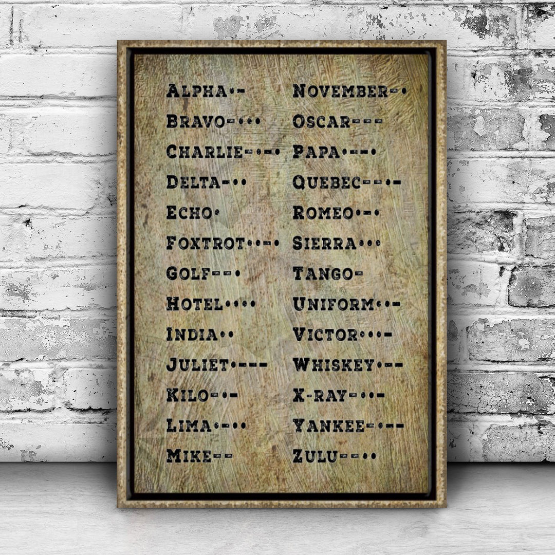 Morse Code Sign