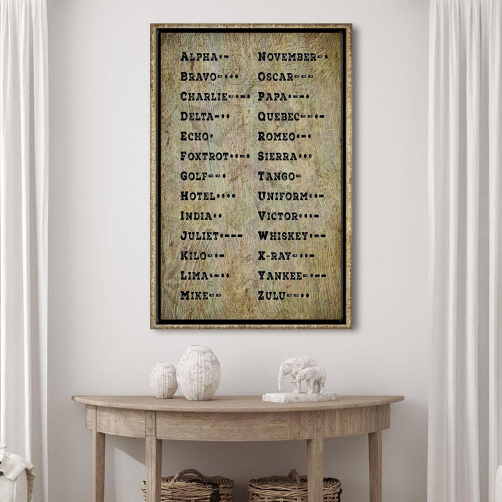 Morse Code Sign