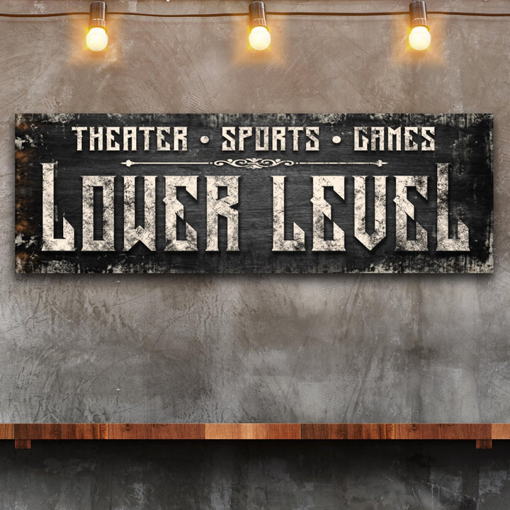 Lower Level Sign