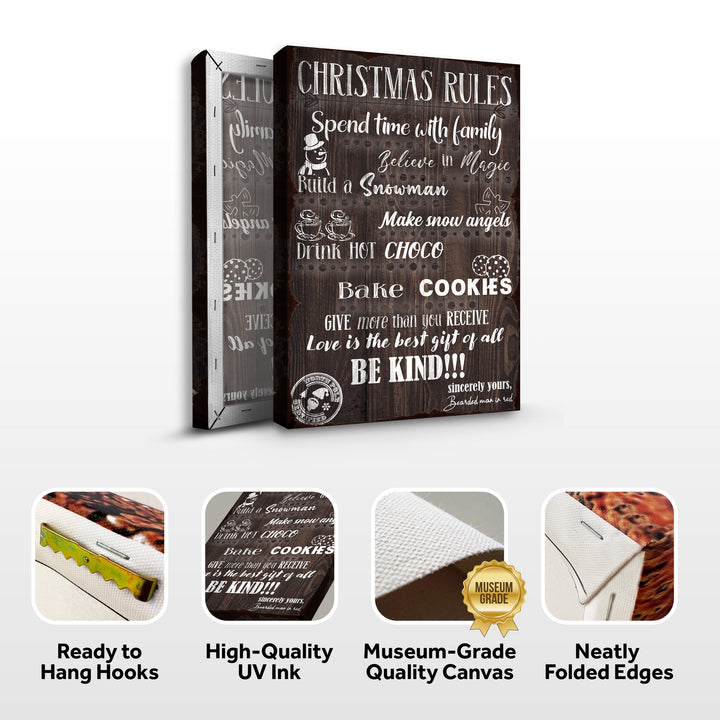 Christmas Rules Sign