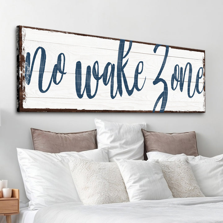 No Wake Zone Sign XV