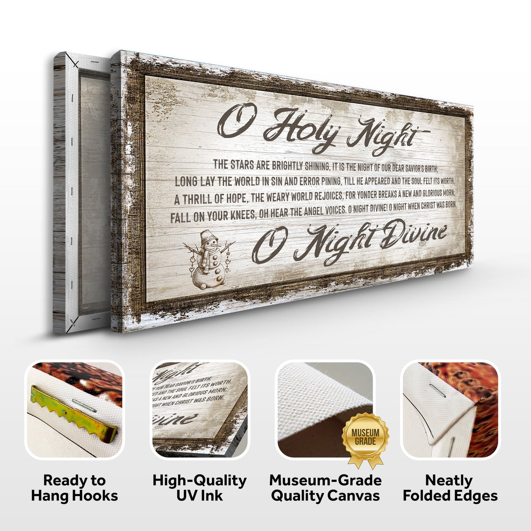 O Holy Night Christmas Sign
