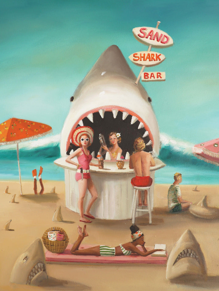 Sand Shark Bar Puzzle Featuring Artwork of Janet Hill