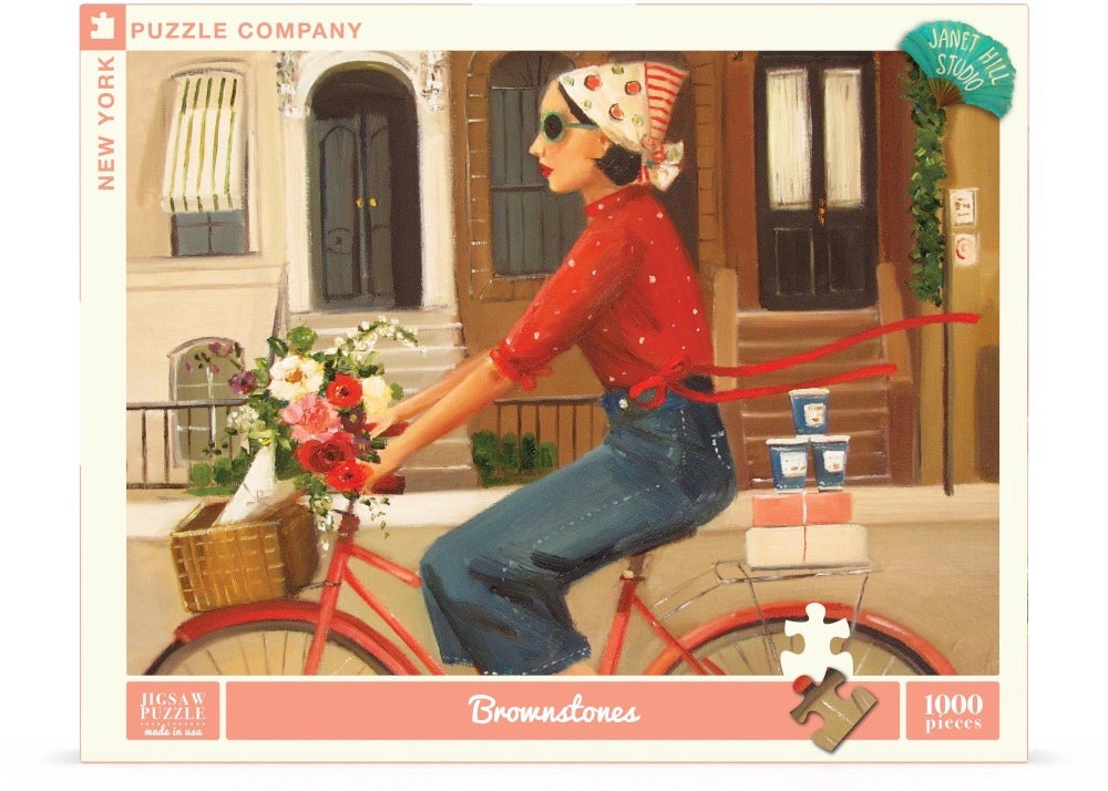 Brownstones Puzzle Featuring Artwork of Janet Hill