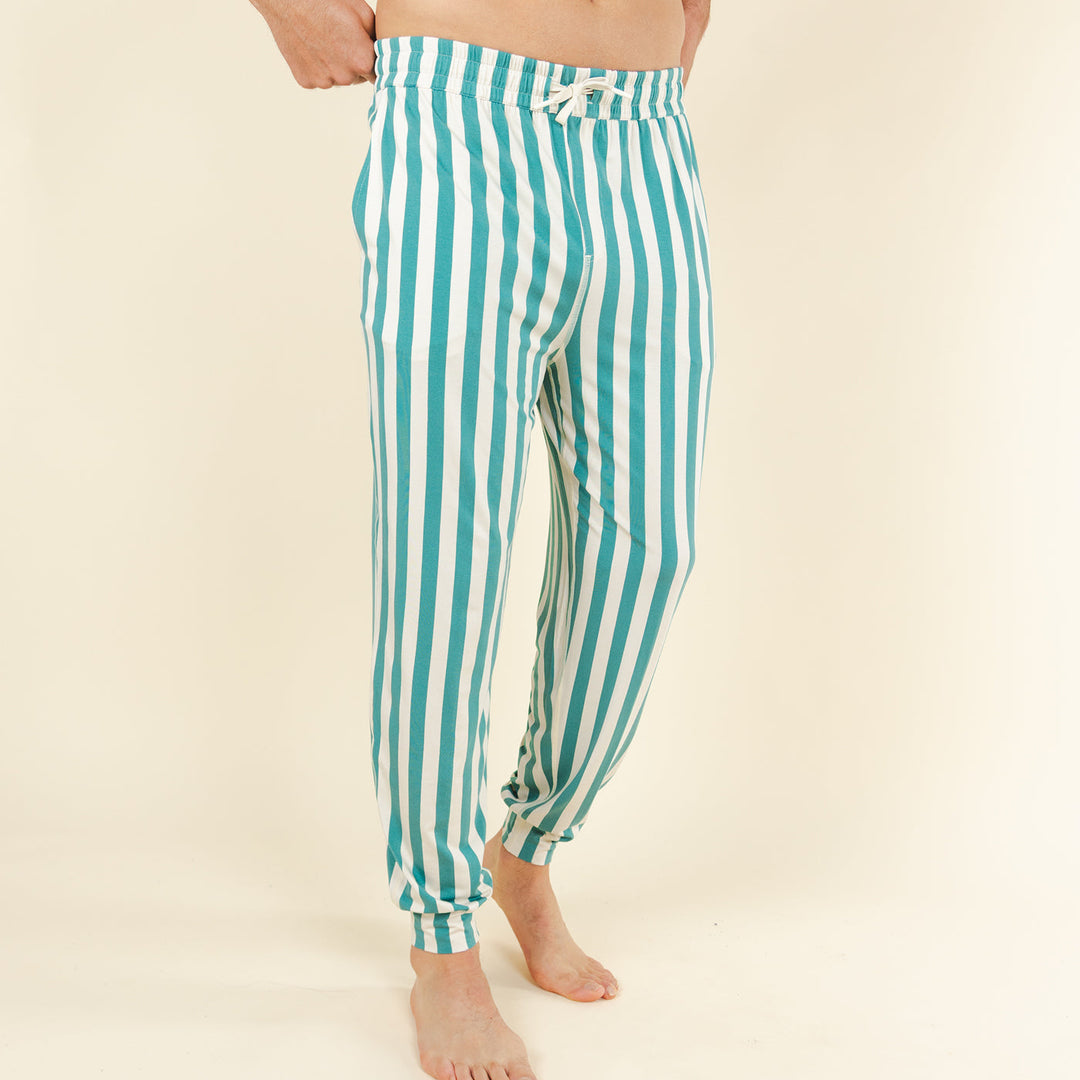 The Nantucket | Green Dock Stripe SleepDeep™ Men’s Pajama Joggers