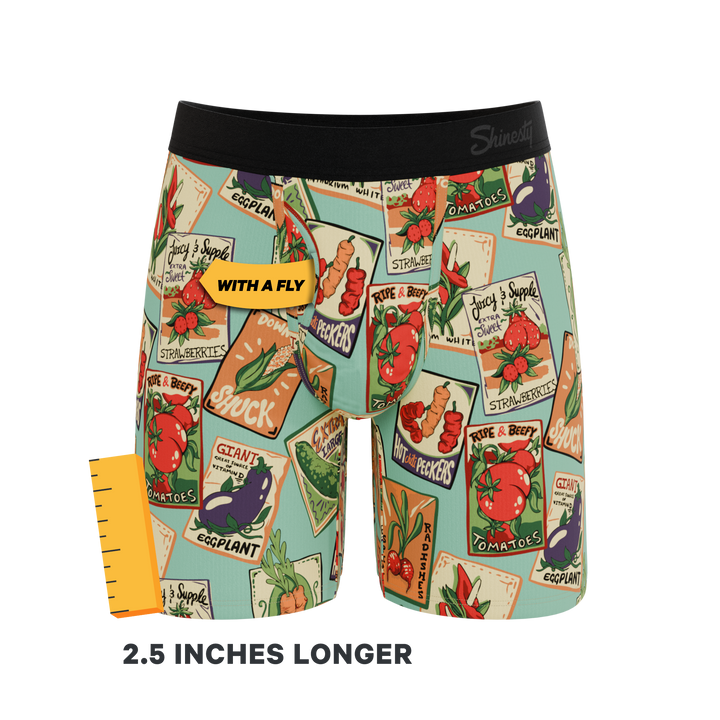 The Need For Seed | Seed Packet Long Leg Ball Hammock® Pouch Underwear With Fly