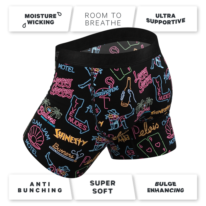 The Neon Dream | Vegas Signs Ball Hammock® Pouch Underwear With Fly