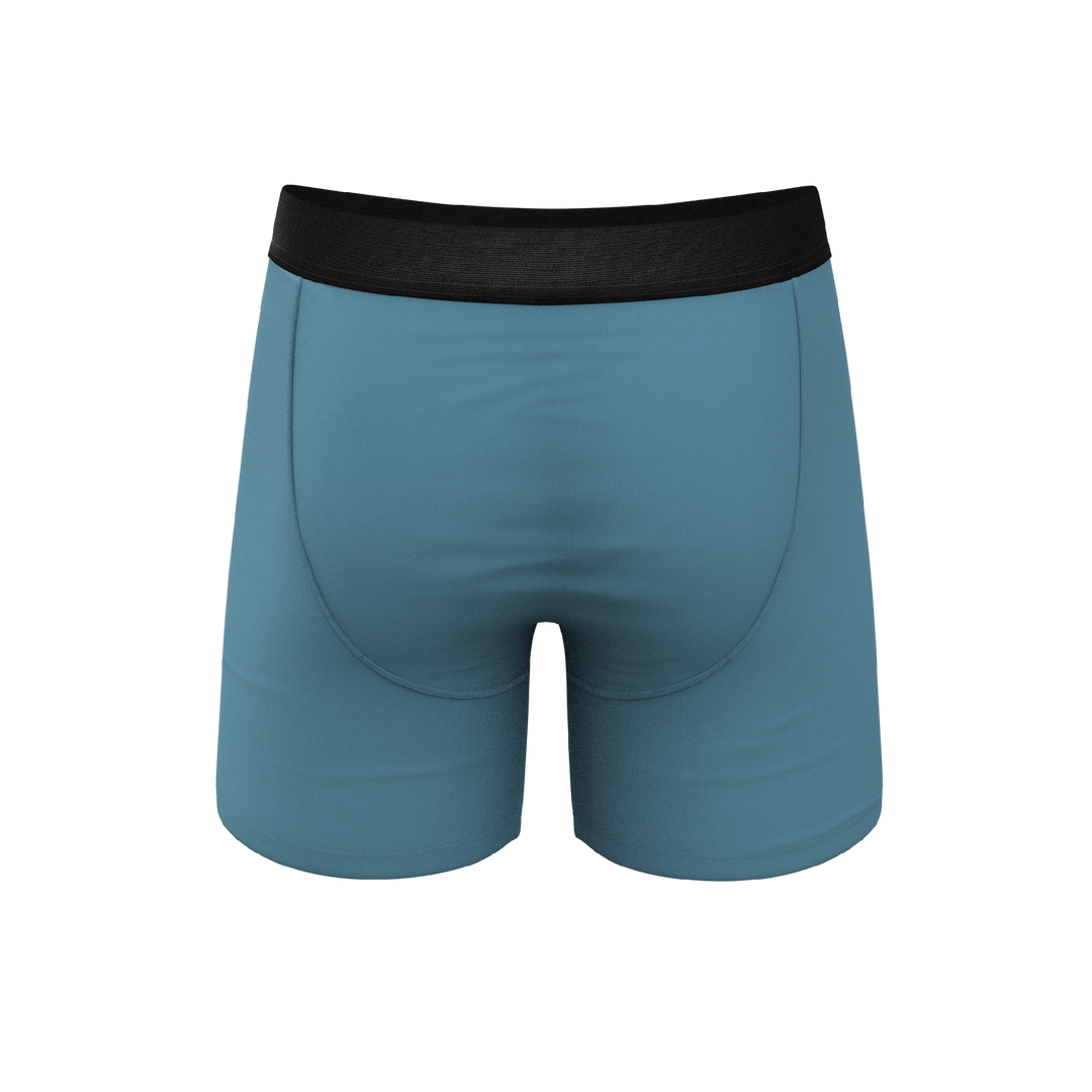 The Neptune | Slate Blue Ball Hammock® Pouch Underwear With Fly