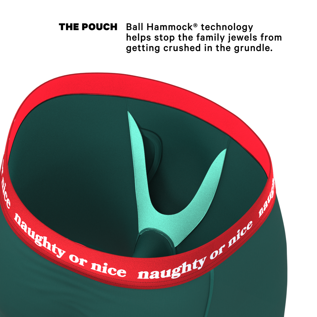 The Nice List | Flirty Waistband Long Leg Ball Hammock® Pouch Underwear With Fly