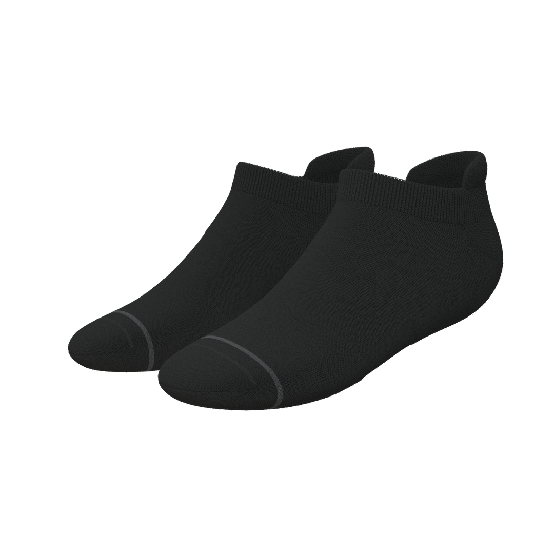 The Night Op | Plain Black Heel Hammock™ Ankle Socks