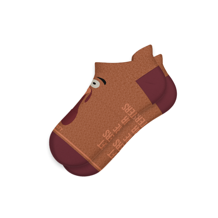 The No Leftovers | Thanksgiving Turkey Heel Hammock™ Ankle Socks
