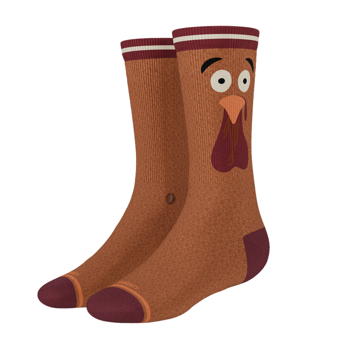 The No Leftovers | Thanksgiving Turkey Heel Hammock™ Crew Socks