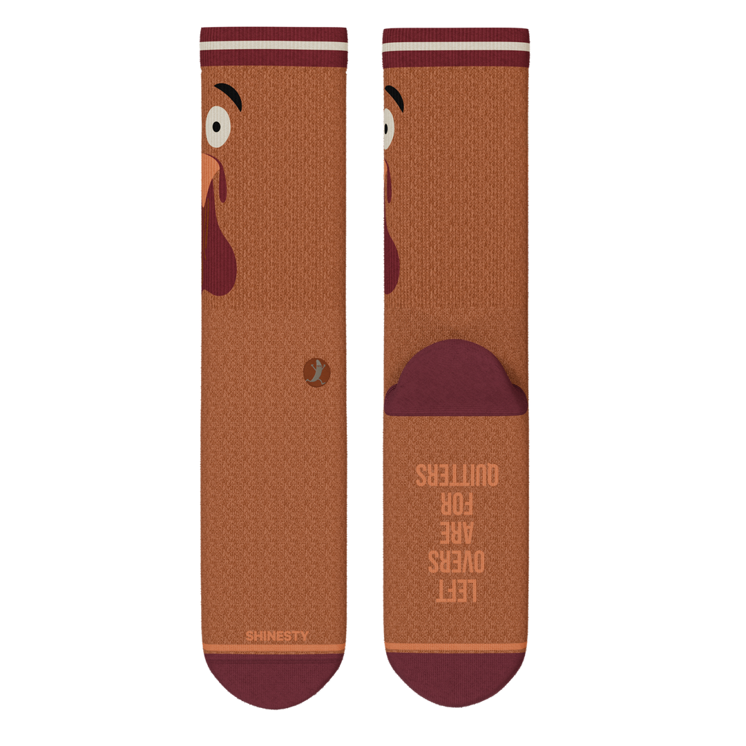 The No Leftovers | Thanksgiving Turkey Heel Hammock™ Crew Socks