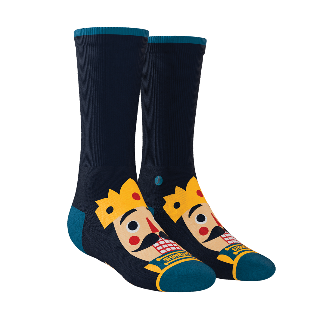 The Nut King | Nutcracker Heel Hammock™ Crew Socks
