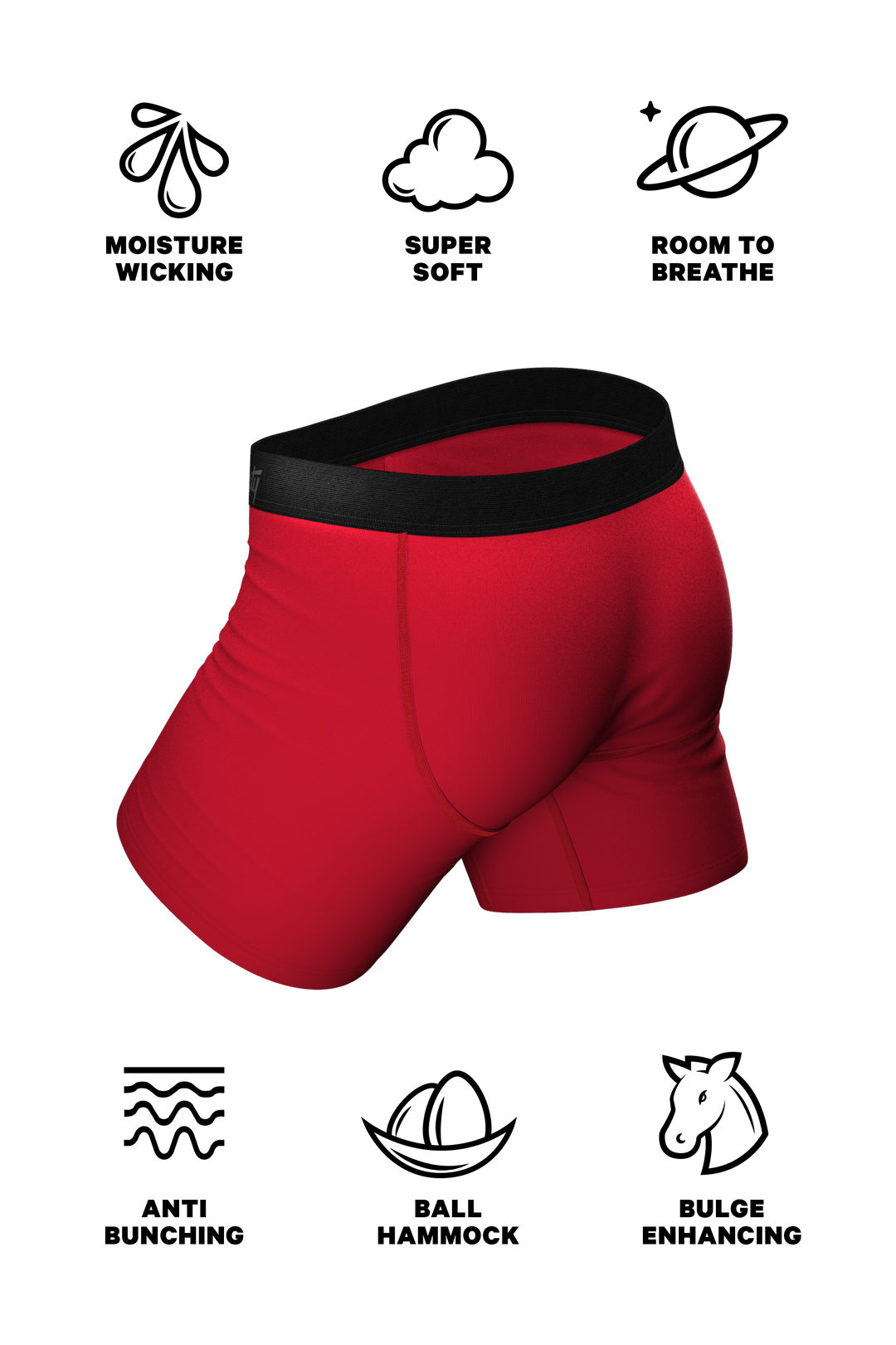 The Nutcrack-Him | Holiday Ball Hammock® Pouch Underwear With Fly