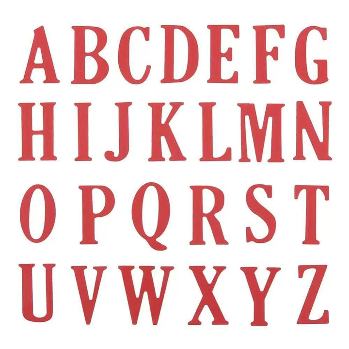 Alphabet Scrapbooking Cutting Die by Wizardi QJ137