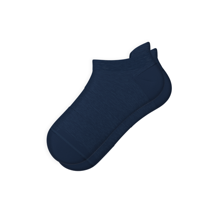 The Ocean Blue | Chambray Heather Heel Hammock™ Ankle Socks