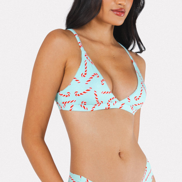 The Peppermint Pimp Canes | Candy Cane Boob Hammock™ Triangle Bralette