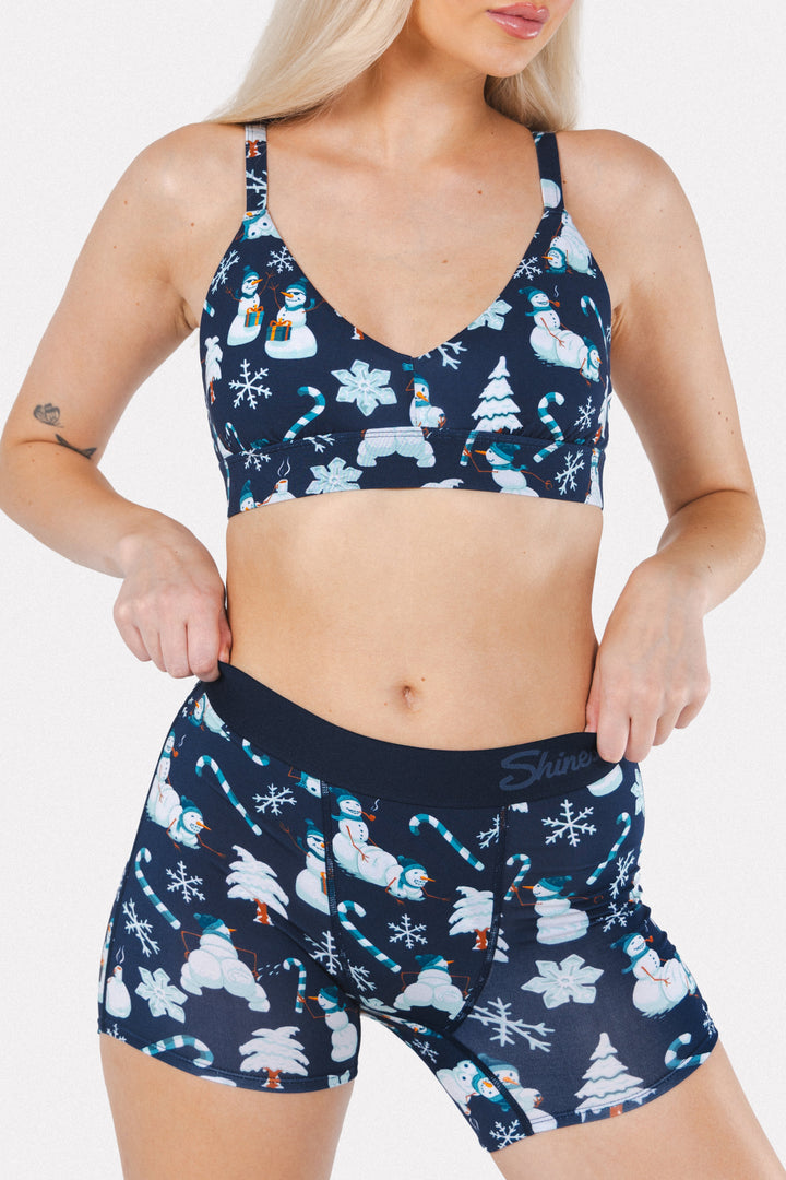 The Big Blizzard | Naughty Snowmen Women’s Boxers