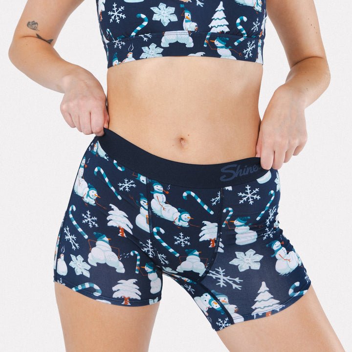 The Big Blizzard | Naughty Snowmen Women’s Boxers